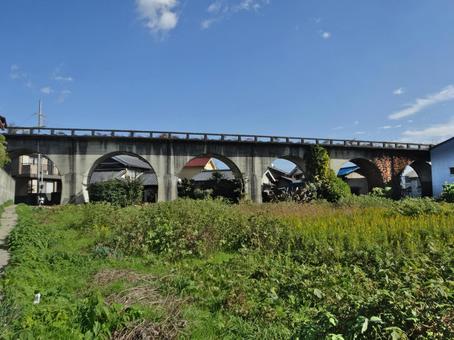 旧国鉄五新線遺構 旧国鉄五新線遺構 五新線,遺構,高架の写真素材