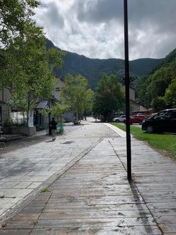 層雲峡近くの町並み 層雲峡近くの町並み 北海道,町並み,層雲峡の写真素材