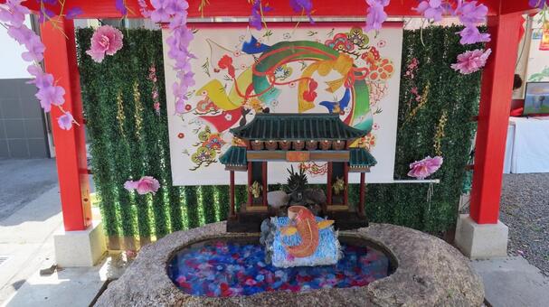 別小江神社　手水の装飾 別小江神社,神社,神社仏閣の写真素材