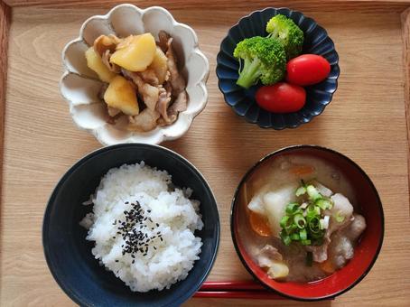 和定食 和定食 朝ごはん,朝食,おうちごはんの写真素材