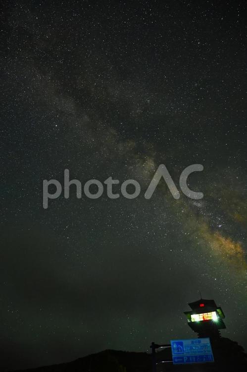 星景写真(天の川) 天の川,星,星空の写真素材
