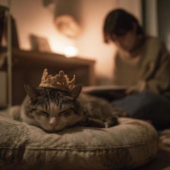 穏やかな推し猫の寝顔に癒される 穏やかな推し猫の寝顔に癒されるの写真