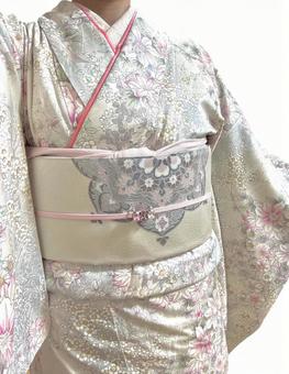着物姿の女性 着物姿の女性 着物,きもの,帯の写真素材