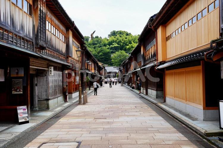 伝統的な町並みが美しい金沢 ひがし茶屋街 ひがし茶屋街,金沢,石川県の写真素材