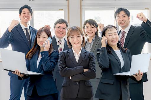 仲の良いビジネスチーム ビジネス,チーム,スーツの写真素材