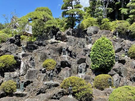 岩 岩 和風,お寺,寺院の写真素材