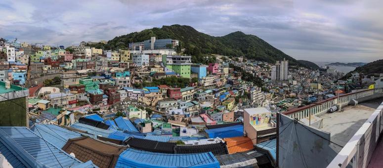 韓国 釜山 甘川文化村 韓国 釜山 甘川文化村 韓国,釜山,甘川文化村の写真素材