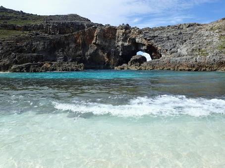 小笠原の南島の景色 小笠原の南島の景色 南島,小笠原,小笠原南島の写真素材