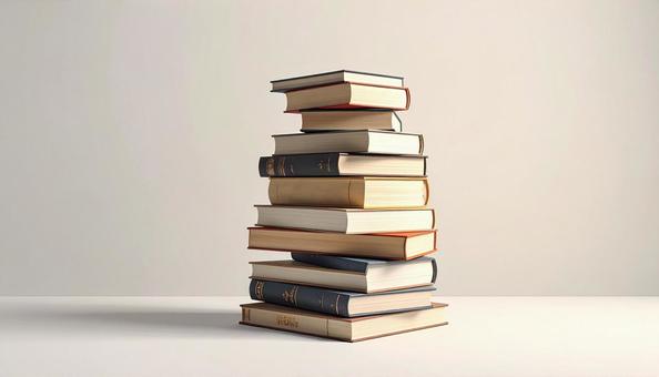 山積みの本のイメージ 積読 山積みの本のイメージ 積読の写真
