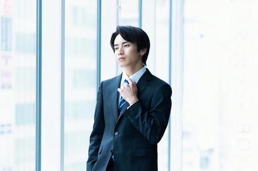 若いビジネスマンのポートレート ビジネスマン,男性,若いの写真素材