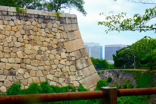 大坂城の石垣 大坂城の石垣 石垣,大坂城,大阪城の写真素材