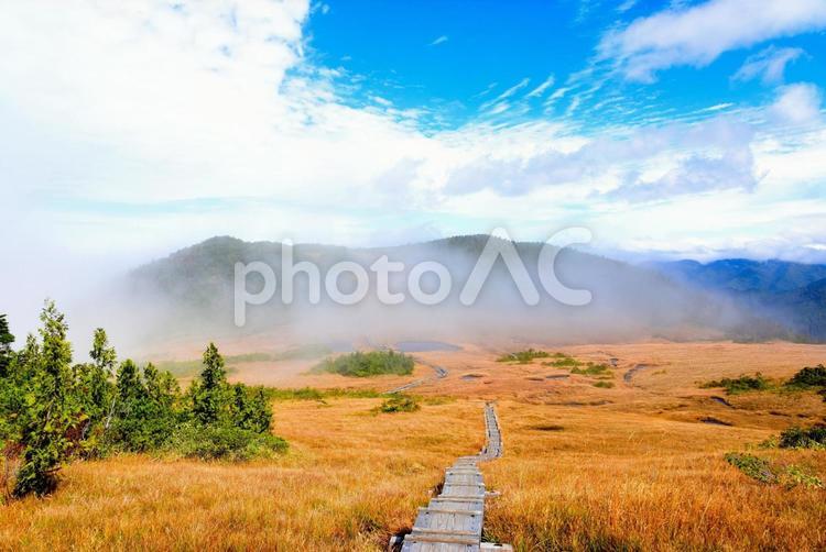 秋の燧ケ岳（福島桧枝岐） 秋,紅葉,燧ケ岳の写真素材
