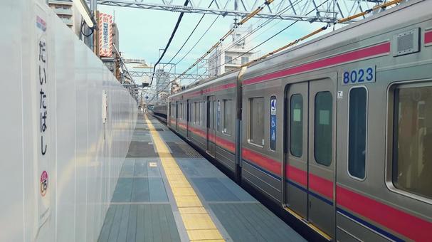 京王電鉄京王線　代田橋駅　東京都世田谷区 代田橋駅,京王線,電車の写真素材