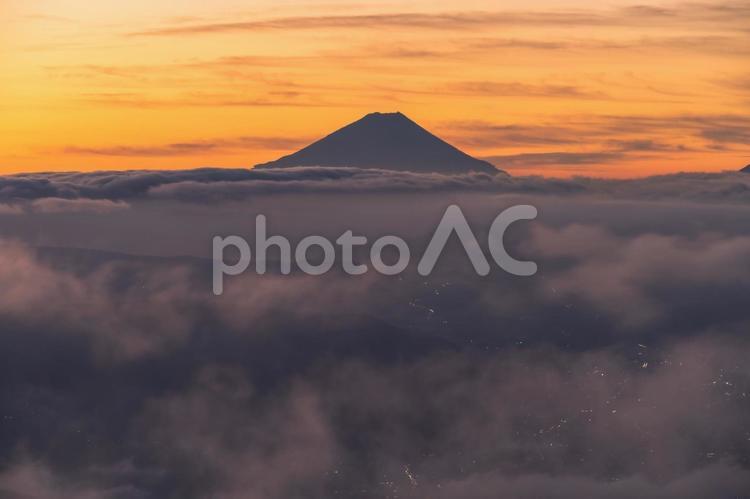 雲海と富士山が美しい 雲海,富士山,世界遺産の写真素材