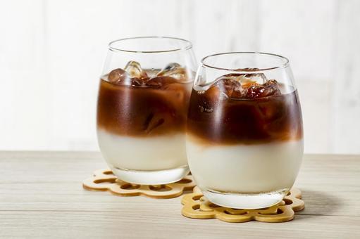 ツートンアイスコーヒー ツートンアイスコーヒー ツートンコーヒー,コーヒー,ツートンアイスコーヒーの写真素材
