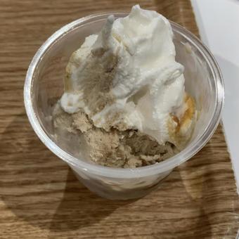 Photo, chestnut, parfait, soft cream, 