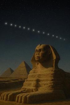 【エジプト】ギザの人工衛星トレイン 【エジプト】ギザの人工衛星トレインの写真