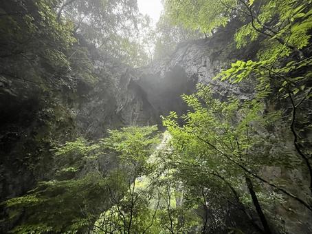 羅生門 岡山県,指定天然記念物,羅生門の写真素材