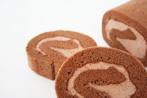 チョコロールケーキ チョコロールケーキの写真