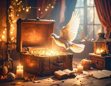 鳩とトランクの魔法 鳩とトランクの魔法の写真
