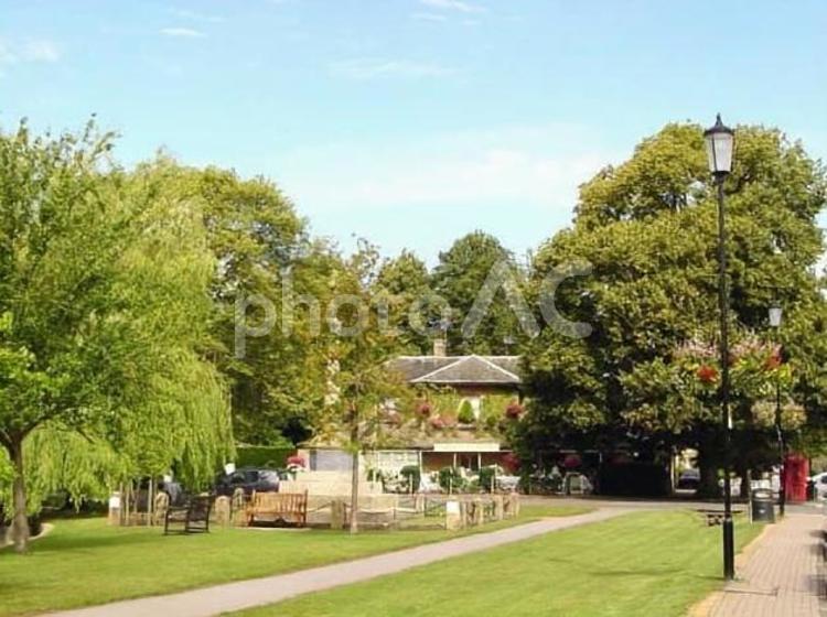 イギリス郊外の風景 イギリス,郊外,風景の写真素材