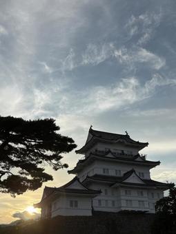 夕焼けの小田原城④ 夕焼けの小田原城④ 城,小田原城,japanの写真素材