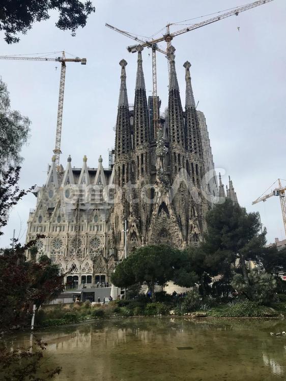スペイン、バルセロナのサグラダファミリア 海外,ヨーロッパ,欧州の写真素材