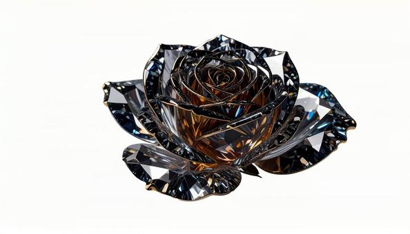 輝く宝石の薔薇(背景透過) 輝く宝石の薔薇(背景透過)の写真