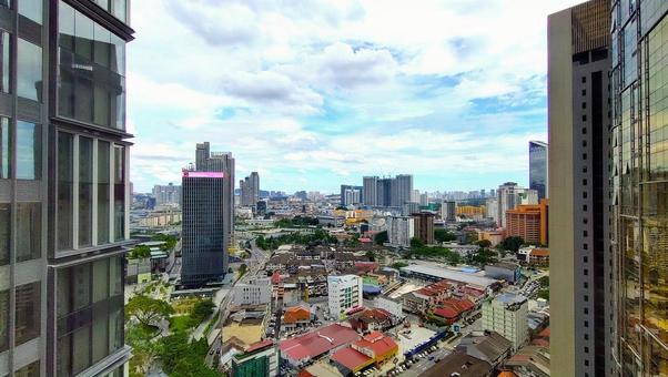 マレーシアの街並み 旅行,高層ビル,街並みの写真素材
