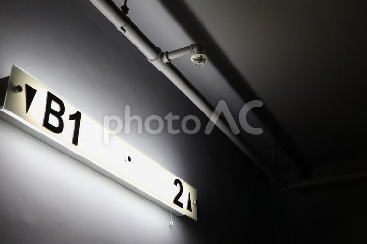階段の階数表示　一階なし 階段,階数,表示の写真素材