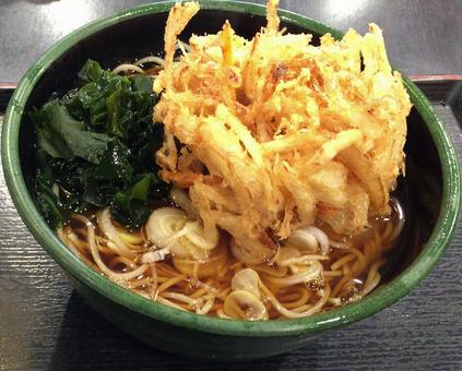 かき揚げそば かき揚げそば,かきあげ,そばの写真素材