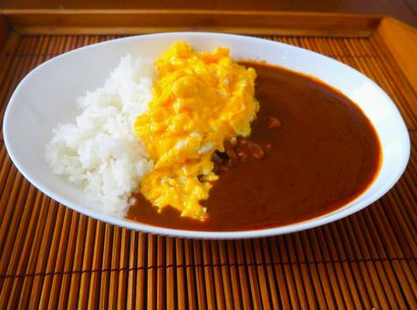 オムカレー オムカレー カレー,カレーライス,カレールーの写真素材