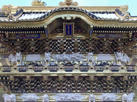 日光東照宮 陽明門 アップ 日光東照宮 陽明門 アップの写真