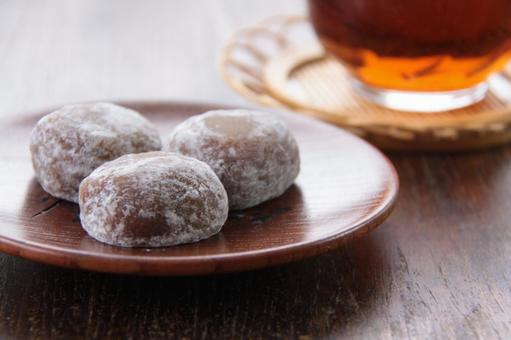 饅頭 和菓子の写真