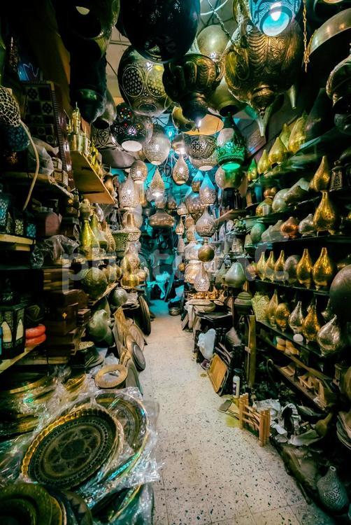 【エジプト】カイロのハン・ハリーリ市場 市場,エジプト,カイロの写真素材