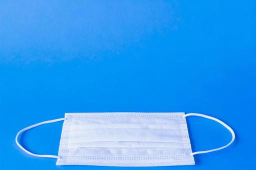 Simple mask on blue background, JPG Simple mask on blue background, JPG