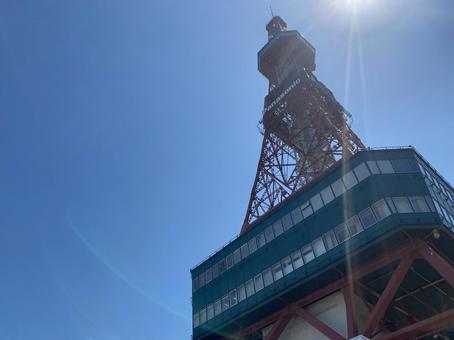 Sapporo TV Tower seen from directly below, JPG Sapporo TV Tower seen from directly below, JPG