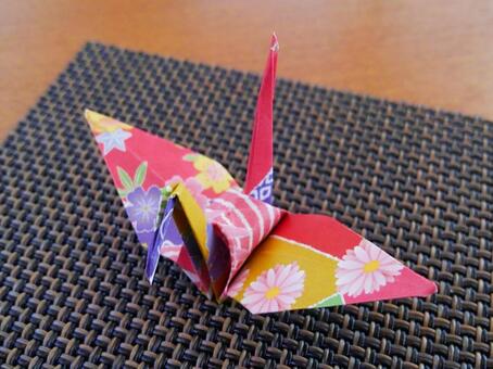 折り鶴 折り鶴の写真