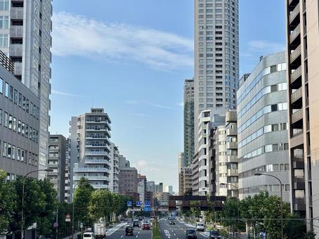 大都会東京の街並み(晴れ) 大都会東京の街並み(晴れ) ビル群,街並み,ビジネス街の写真素材