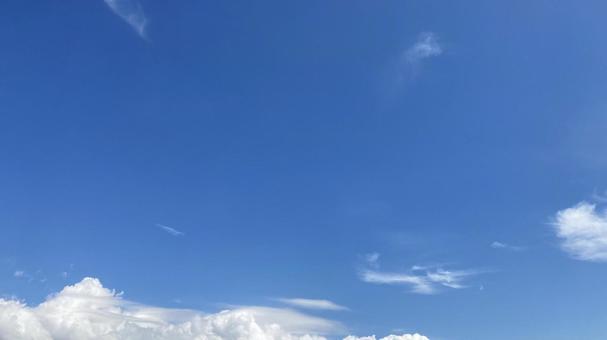 青空と雲 青空と雲の写真