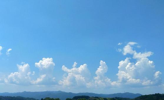 夏の雲 夏の雲の写真