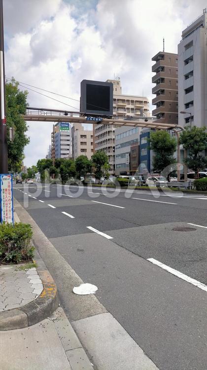 四天王寺付近のって風景 街並み,道路,四天王寺の写真素材