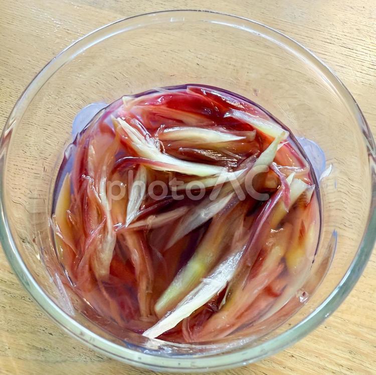 みょうがの甘酢漬け みょうが,甘酢漬け,おかずの写真素材