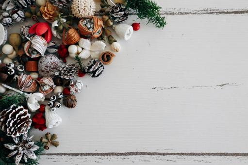 クリスマス木の実の背景の写真