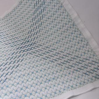 刺し子ひし形つづりの写真