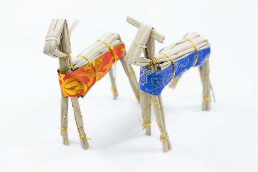 精霊馬 わら製 精霊馬 わら製の写真