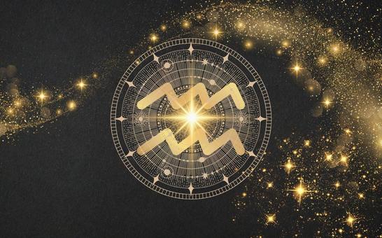 水瓶座 水瓶座 水瓶座,幻想的,光り輝くの写真素材