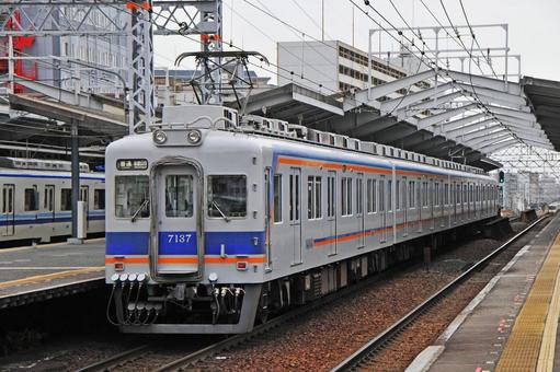 南海電車 南海電車 鉄道,電車,線路の写真素材