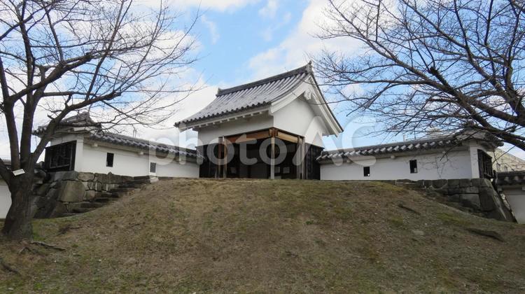 勝龍寺城　模擬隅櫓　勝竜寺城公園 勝龍寺城,勝竜寺城,細川藤孝の写真素材