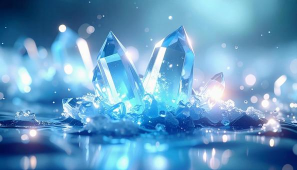 やわらかな光に透ける水晶 やわらかな光に透ける水晶の写真